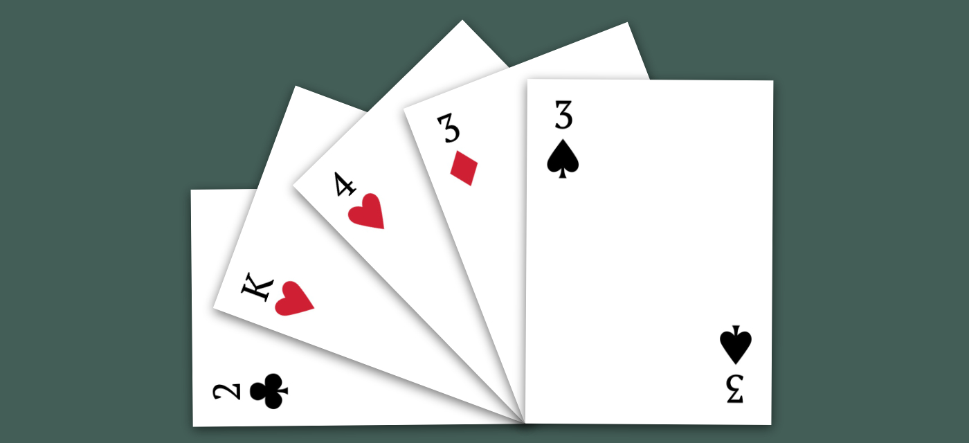 Cards from Playing cards